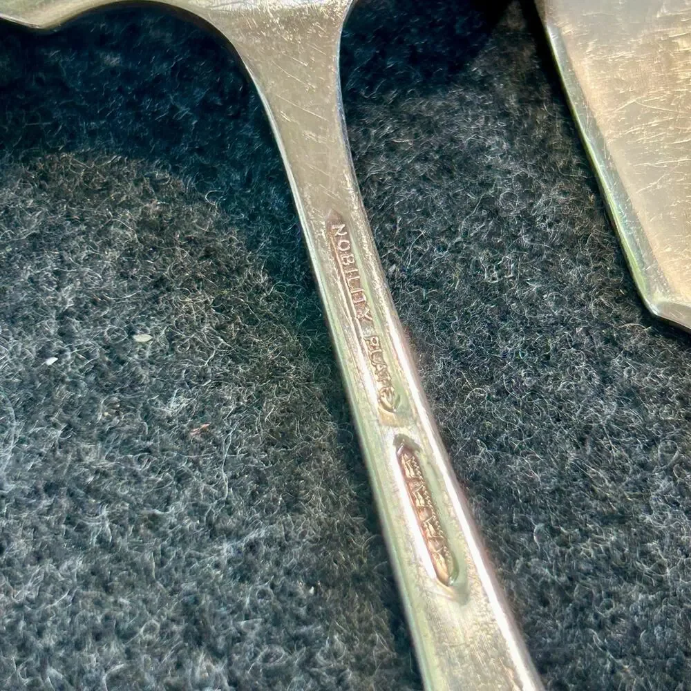 Vintage Nobility Plate Silverplate Serving Utensils Set of 7 by Oneida